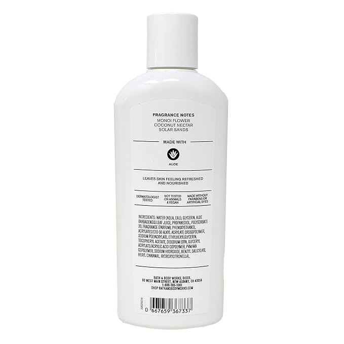 Bath & Body Works Tahiti Isle After Sun Aloe Gel with a Natural Oats Sample Soap
