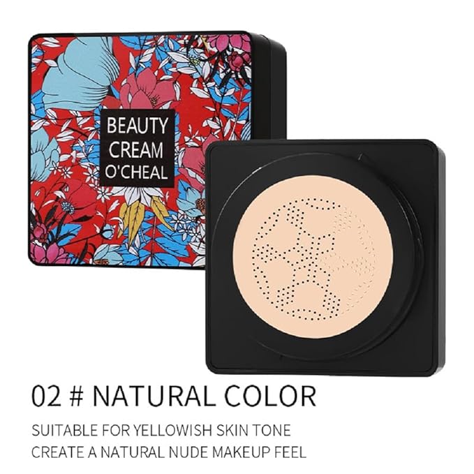 Generic Moisturizing BB Cream with Mushroom Extract, Brightening and Repair Formula, Lasting Hydration (Mushroom air cushion natural color, 0.115kg)
