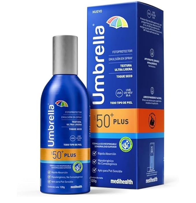 Umbrella Plus Spray 50+, broad spectrum Sunscreen 120G