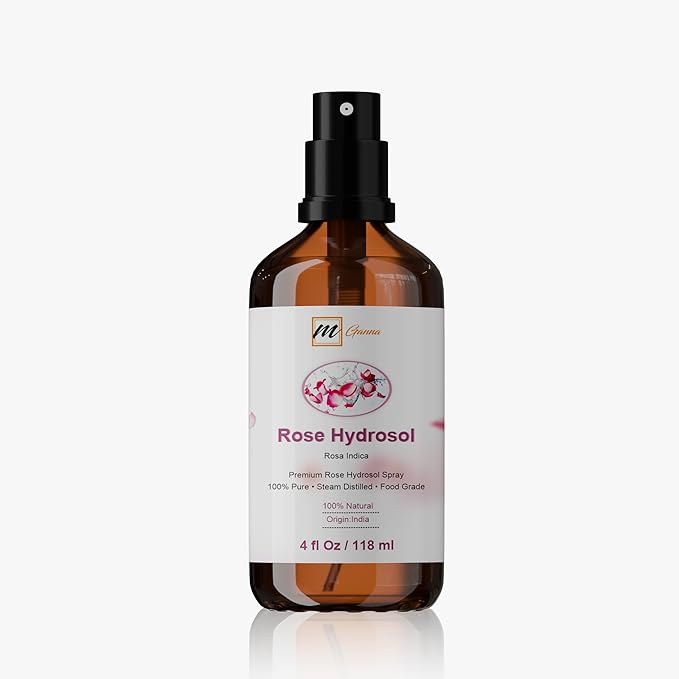 Pure Rose Hydrosol 4 Fl Oz / 118 ml Natural Floral Essence for Beauty