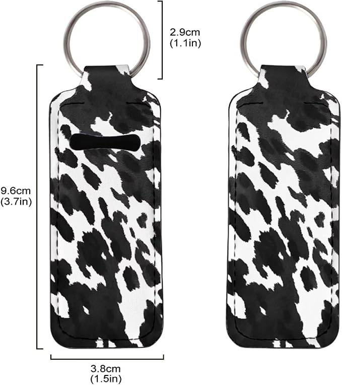 Pensura Chapstick Holder Keychain Fashion 5 Pcs Car Keychain Holder Portable Chapstick Holder Keep from Scratched and Dust