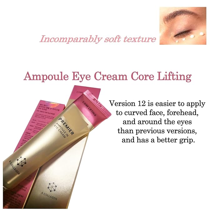 Soft Texture, Nourishing Eye Cream, Portable size for Skin Care Anywhere, For A.H.C Premier Ampoule in Core Lifting Eye Cream Season12, 40ml (2 SET)