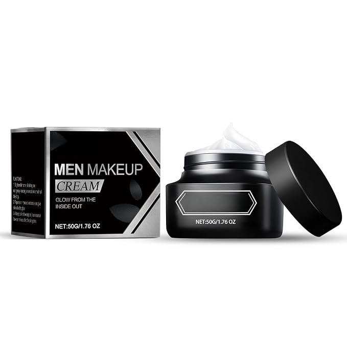Men's Bare Face Cream, 2025 Light Makeup Concealer for Skin Imperfections, Hydrating and Moisturizing Lazy Beauty Face Cream 50g