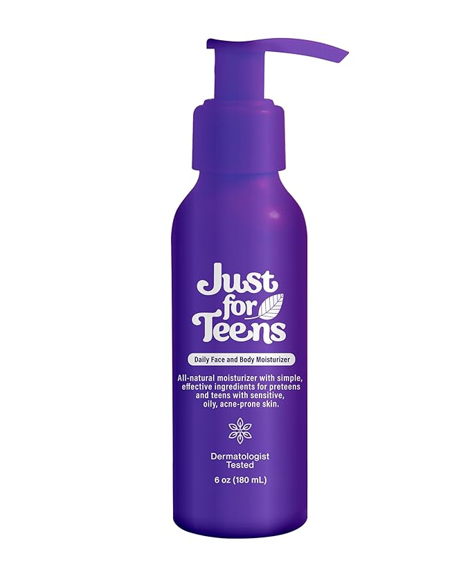 Daily Face & Body Moisturizer | Natural Ingredients | For Oily, Sensitive Skin | Teens Best Skincare | 6oz