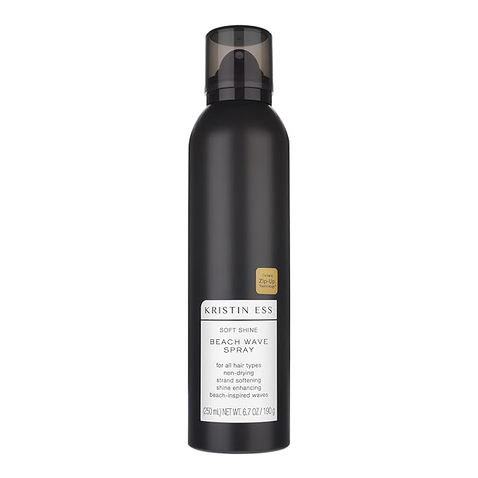 Kristin Ess Hair Soft Shine Beach Wave Hair Spray for Soft Texture + Shine, Non-Drying, Wavy Hair Styling Product, 6.7 oz