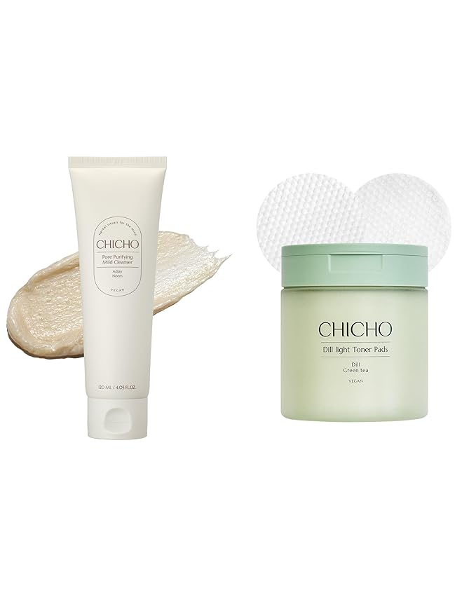 CHICHO Korean Pore Purifying Mild Cleanser Dill Light Toner Pads