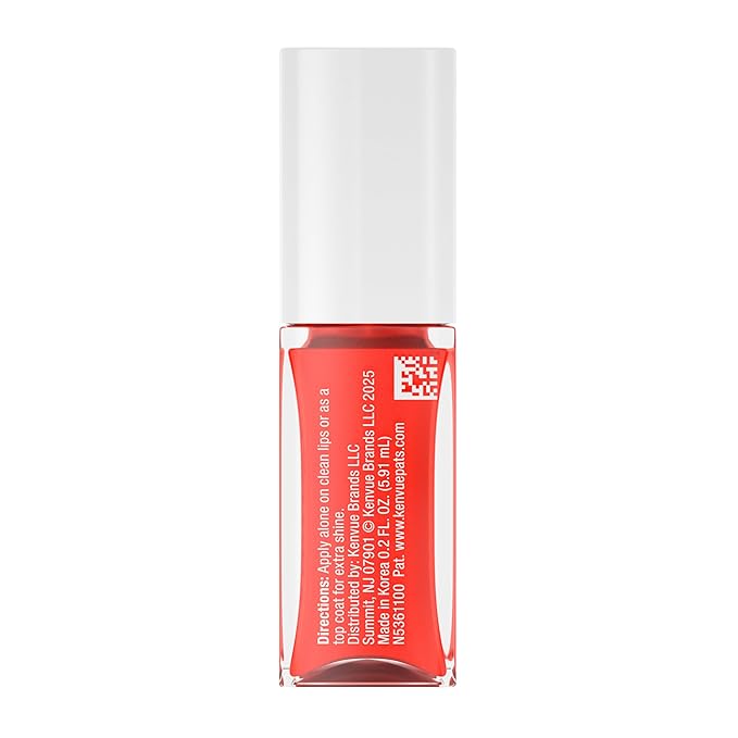 Neutrogena Hydro Boost Tinted Lip Oil with Hyaluronic Acid, Hydrating and Nourishing Lip Oil for Fuller Looking Lips, Coral Crush, .2 fl. Oz
