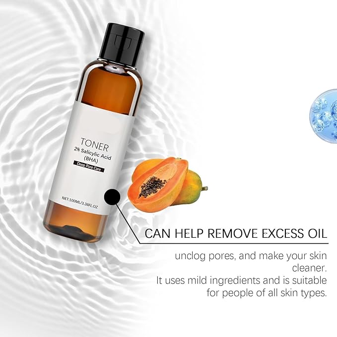Pore Care Toner - Gentle Hydrating Facial Toner, Reduces Roughness, Removes Impurities, Keeps Skin Fresh & Moisturized(2PCS)
