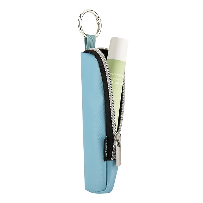 Beautyflier Tinted Lip Butter Balm Keychain Holder Compatible with Summer Fridays 0.5 Oz Lip Balm, Attachment for Summer Fridays, Shine Lip Gloss Portable Holder (Light Blue)