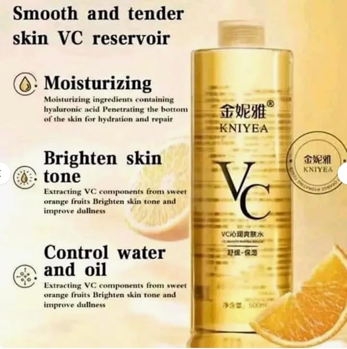 VC Toner Refreshing Hydrating Water for All Skin Types - 500ml