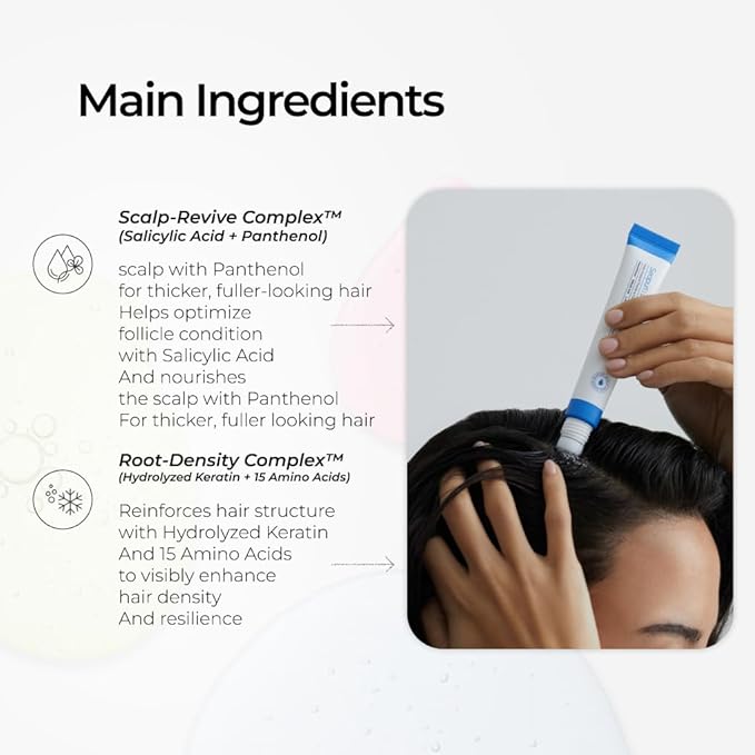 Scalpy Hair Growth Serum for Men & Women for Hair Loss & Thinning | Scalp Treatment with Salicylic Acid, Menthol, Dexpanthenol | Non-Greasy, Lightweight | Exfoliates Dandruff & Soothes Itch
