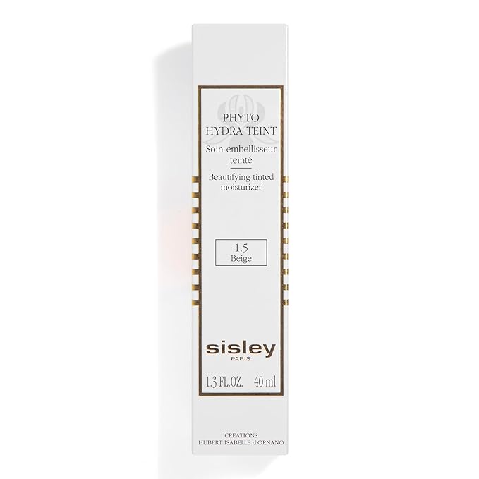 Sisley Paris Phyto-Hydra Teint, No. 1.5 Beige - 40 mL - Beautifying Tinted Moisturizer - Evens, Corrects & Illuminates - Glide-On, Light Texture for Glowy, Bare-Skin Finish