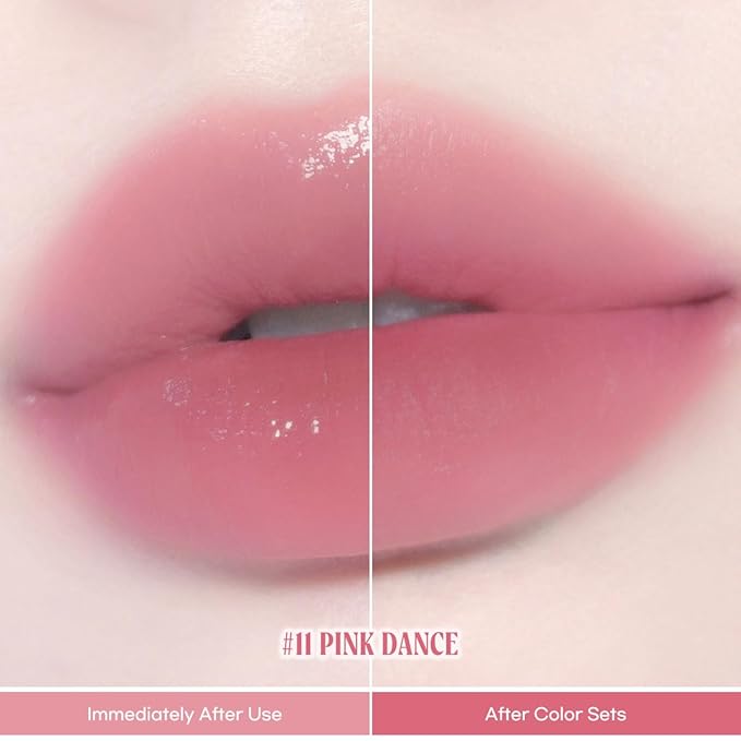 Peripera Ink Jellable Tint, Lip Stain, Korean Lip Tint, High Pigment Color, Longwear, Weightless, Moisutizing, Hydrating (011 Pink Dance)