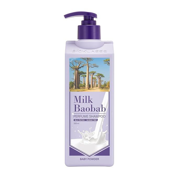 Hydrating Shampoo for Dry Hair, Nourishing Korean Hair Care, Long-Lasting Baby Powder Fragrance, Hydrolyzed Keratin, Paraben-Free, 16.9 fl oz