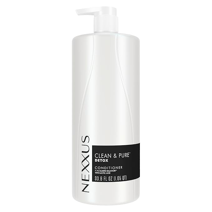 Nexxus Clean & Pure Conditioner for Professional-Level Hair Care Powered by Clarifix Balancer Technology with Lactic Acid 33.8 oz