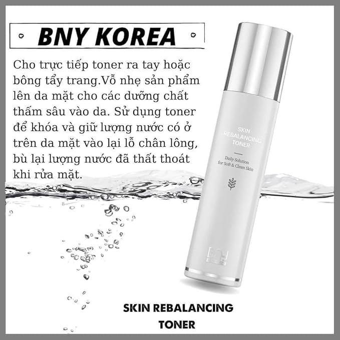 BNY Skin REBALANCING Toner- Nước HOA Hồng
