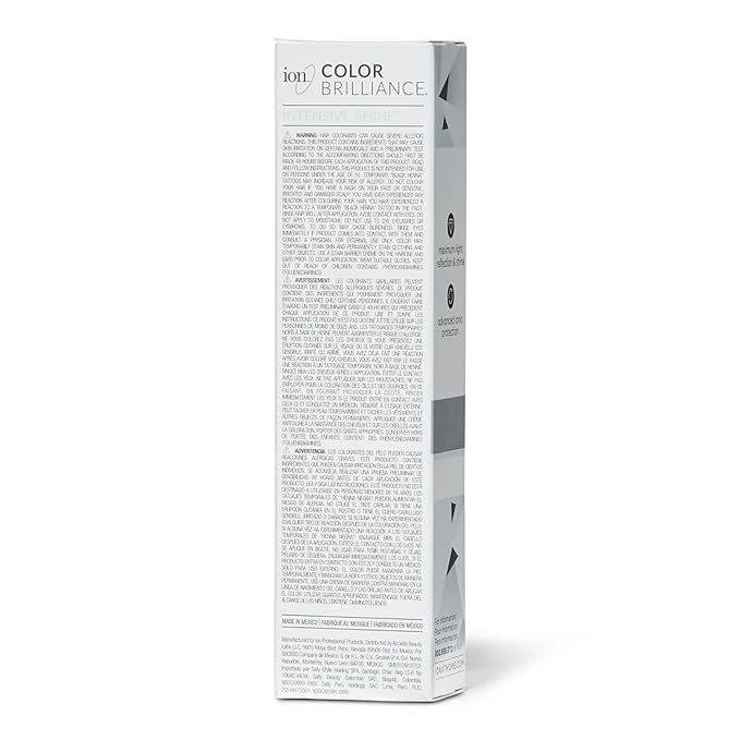 Ion Permanent Brights Creme Toner Icy White, Vegan, Cruelty Free, PPD Free, 100% Gray Coverage, Long Lasting, Fade Resistant Color, 2.05 oz