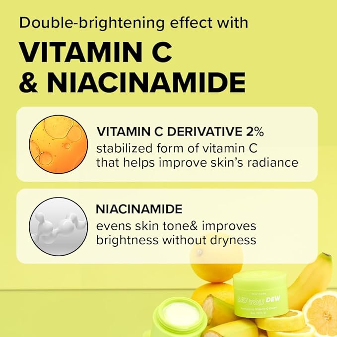 I DEW CARE Vitamin C Face Moisturizer - Say You Dew | Korean Skin Care Routine Panthenol, Niacinamide, Non-irritating, Hydrate and Illuminate Glass Smoother Skin, 1.69 FL Oz