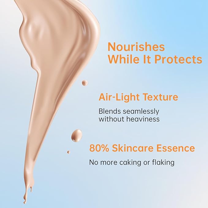 Tinted Sunscreen for Face SPF 50, Tinted Moisturizer with SPF, Sweat Resistant Oil Free with No White Cast, Broad Spectrum UVA/UVB, 1.7oz