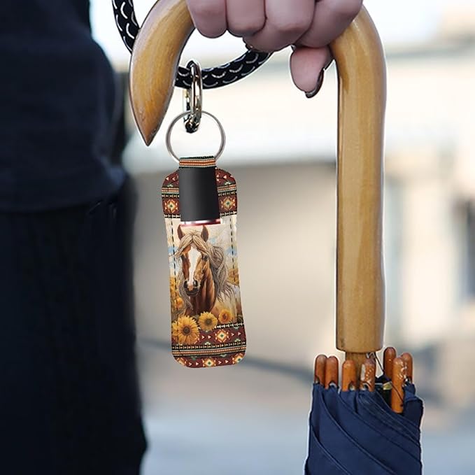 Pensura Chapstick Holder Keychain Fashion 5 Pcs Car Keychain Holder Portable Chapstick Holder Keep from Scratched and Dust