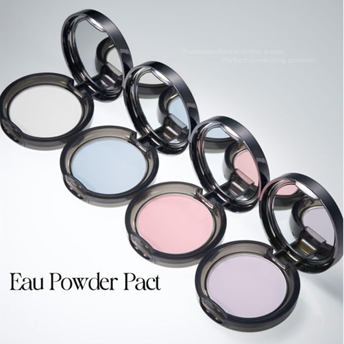 BBIA EAU Powder Pact - 4 Colors (02 COOL BLUE, Pack of 1)