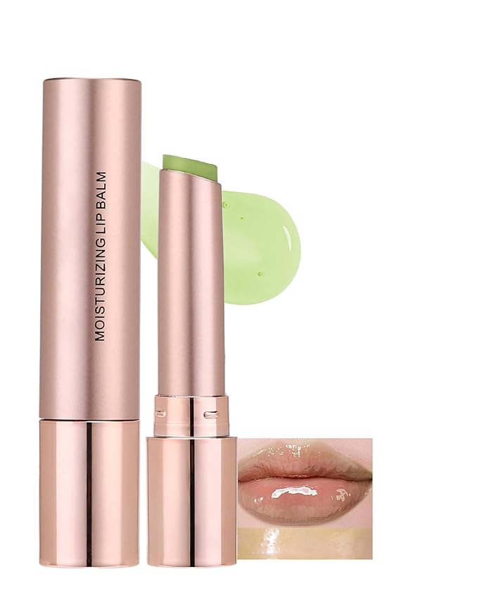 Hydrating Tinted Lip Blam, Natural Sheer Nude Lipstick Moisturizing Lipgloss, Long Lasting Waterproof Lip Balm Stain Non-Stick Liptint Oil Stain, Glossy Lipcolor Finish for Dry Cracked Lips-02