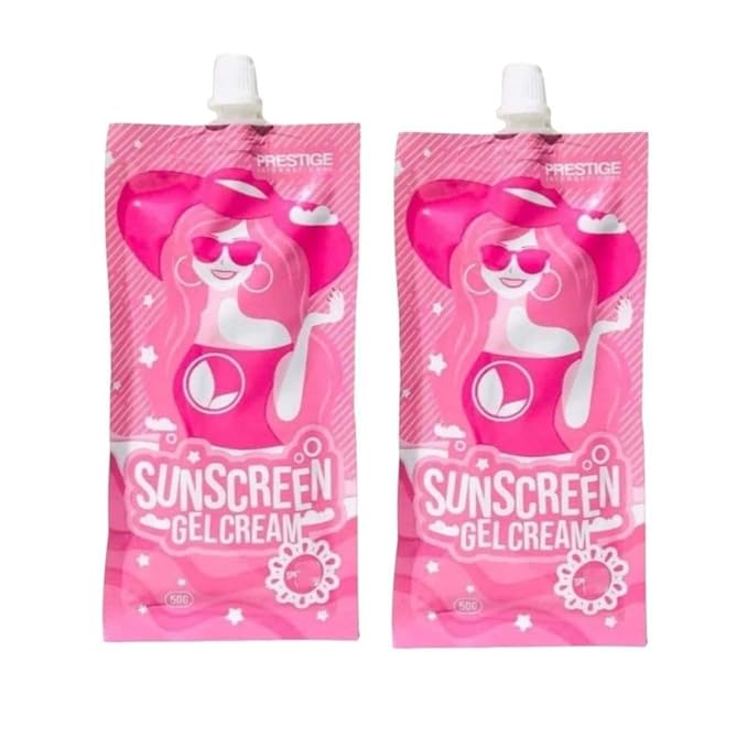 2 Sachets Prestige International 50g Sunscreen Gel-Cream SPF 30