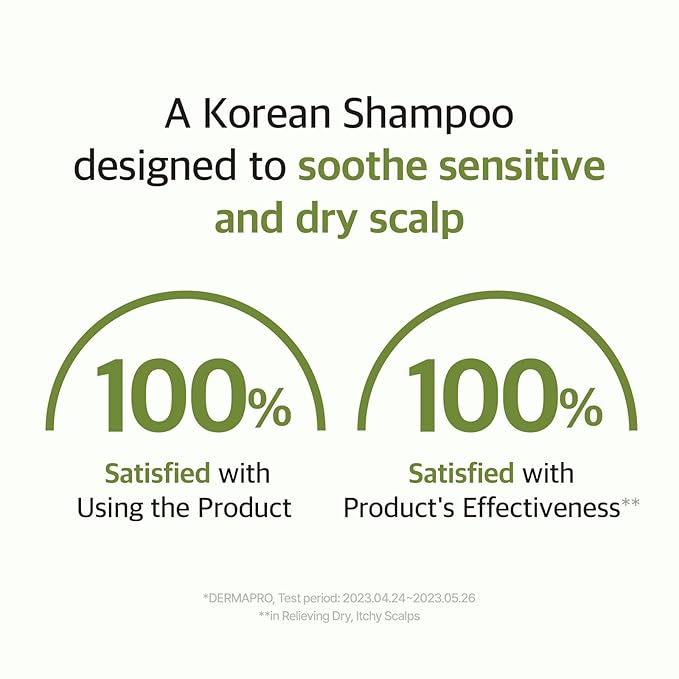 RYO Sensitive Scalp Care Shampoo with Korean Ginseng & Caffeine - Soothing and Relief for All Hair Type, Anti Loss Care, Dermatologist Tested, 16 Fl Oz.