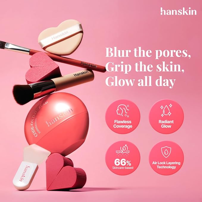 Hanskin DD Cream Foundation Sachet Book – Full Coverage Korean BB Cream & Liquid Skin Tint Foundation, Semi-Matte Finish, Lightweight Pore-Perfecting Base, 0.05 Fl Oz * 6 colors (STARTER PACK)
