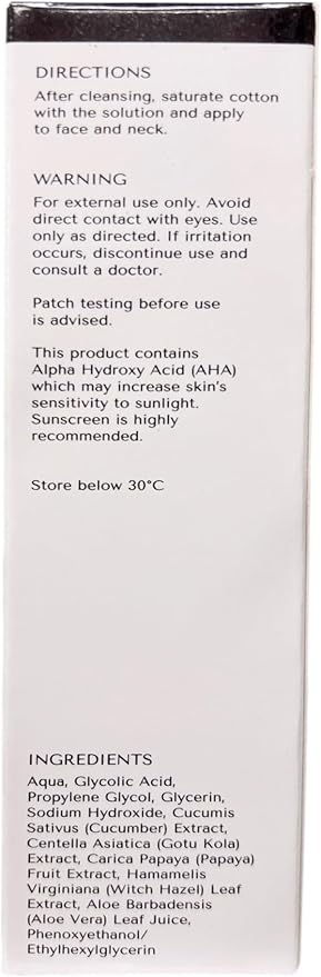 Dermorepubliq 7% Glycolic Acid (AHA) Skin Renewing Toner 100mL
