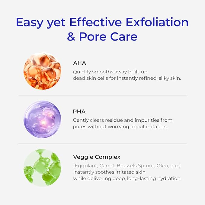 DEWYCEL Salady Pad | Dual-Textured Facial Toner Pads for Exfoliation Pore Care with AHA Lactic Acid & BHA Salicylic Acid | Hydrating Pore Care for Sensitive Skin | Vegan Face Gauze Pads, 70Pads