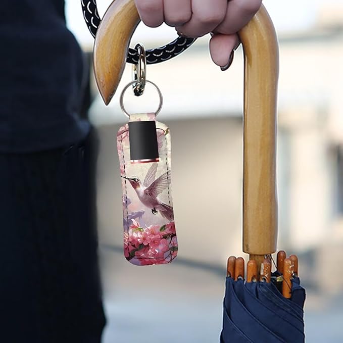 Pensura Chapstick Holder Keychain Fashion 5 Pcs Car Keychain Holder Portable Chapstick Holder Keep from Scratched and Dust