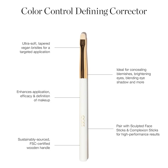 Ogee Makeup Brush Bundle - Includes Professional Quality Blender, Base, Powder, Precision Brush, and Makeup Cleanser