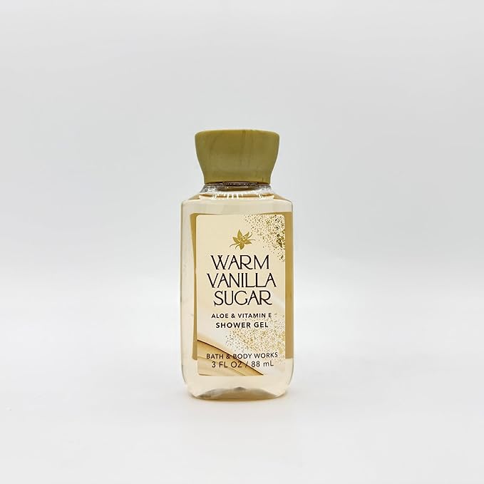 Bath & Body Works Warm Vanilla Sugar Travel Size 3-Piece Set | Includes: 3oz Shower Gel, 2.5oz Fine Fragrance Mist and 3oz Body Lotion