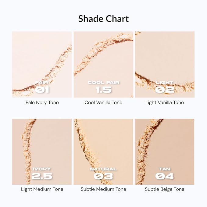 ABOUT TONE Blur Powder Pact 0.32oz - Pressed Powder Compact with Mirror and Puff Makeup Setting Finishing Blurring Natural Translucent Lightweight Face Sebum Oil Control Vegan Formula (03 NATURAL)