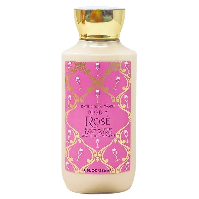 Bath & Body Works Bubbly Rose 24 Hour Moisture Body Lotion Set - Set of 3