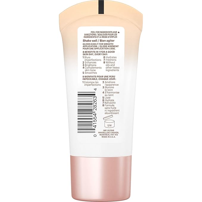 MAYBELLINE Dream Fresh & Pure Skin Clearing BB Creams, 8-in-1 Beauty Balms with SPF 30 & 2% Salicylic Acid, 1 Fl Oz Each
