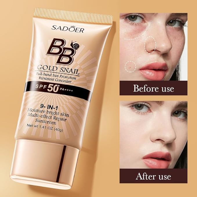 Smoothers Lightweight BB Cream, 1 Tube (1.41 Ounce), Light to Medium 810 Skin Tones, Hydrating BB Cream with SPF 21 Sun Protection (02# LVORY COLOR)