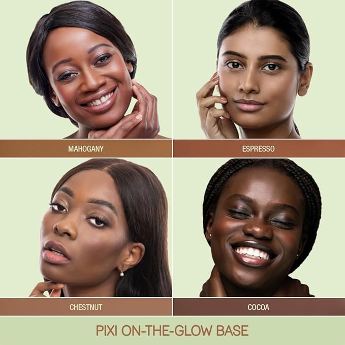 Pixi Beauty On-the-Glow Base| Tinted Moisturizer Foundation Stick | Cocoa: Richest, deep neutral shade| 0.6 oz / 19g