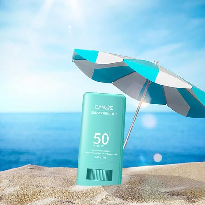 Quick Sunstick Protection Bar SPF50 Sun Care, No Whitecast Sunscreen, Face and Body, Protect Soothe Mineral Sunscreen Stick for Sensitive Skin, Fragrance Free, Travel Size