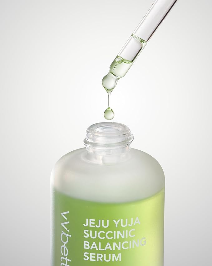 Succinic Acid Balancing Serum for Oily & Blemish-Prone Skin – Pore Refining, Oil Control, Gentle AHA Exfoliating Serum – Korean Skincare for Uneven Texture