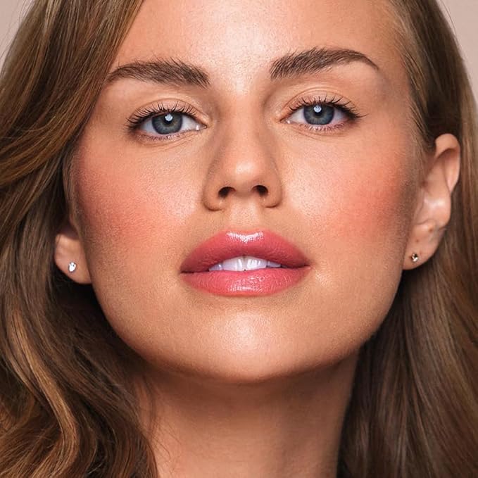 Jouer Essential Lip Enhancer Shine Balm - Enhancing Tinted Lip Balm - Moisturize, Plump, & Nourishing Lip Care - Jojoba Seed Oil and Maxi Lip Formula for Moisturizing and Fullness, Peony