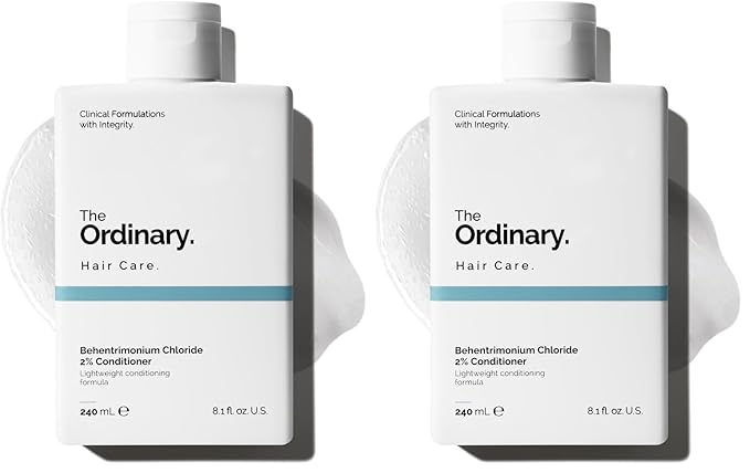 The Ordinary Behentrimonium Chloride 2% Conditioner,Lightweight Fragrance-Free Conditioner for All Hair Types,8.1 Fl Oz,(Pack of 2)