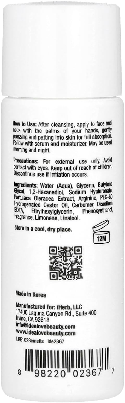 Idealove Everlasting Moisture Essence Toner, Trial Size, 1 fl oz (30 ml)