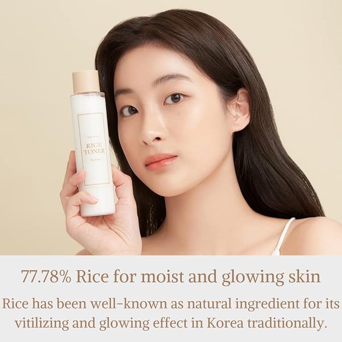 I'm from Rice Toner, Mini Size, Travel Essentials, Hydrating for Dry, Dull, Combination Skin, Vegan, Fragrance Free, Glass Skin, Korean Face Care 1.01 Fl Oz