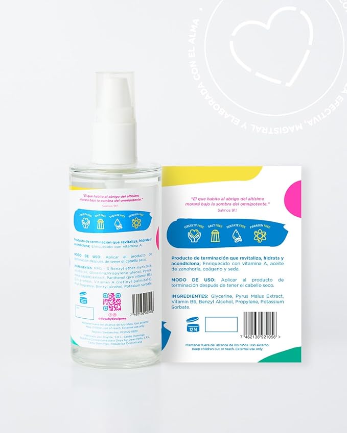 DEYA Serum- Finishing Drops for Shine And Open Ends Seal and Protection, Frizz Control. 5 oz