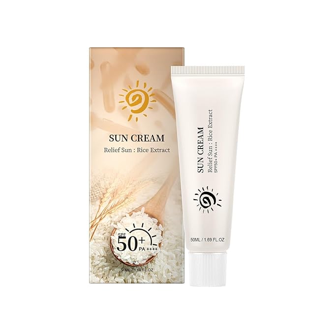 Sunscreen SPF 50, Sunscreen for Face and Body, Moisturizer, Lightweight, Travel Sunscreens Lotion Summer Essentials, Skin Care, Sunblock Sun Cream 50ml
