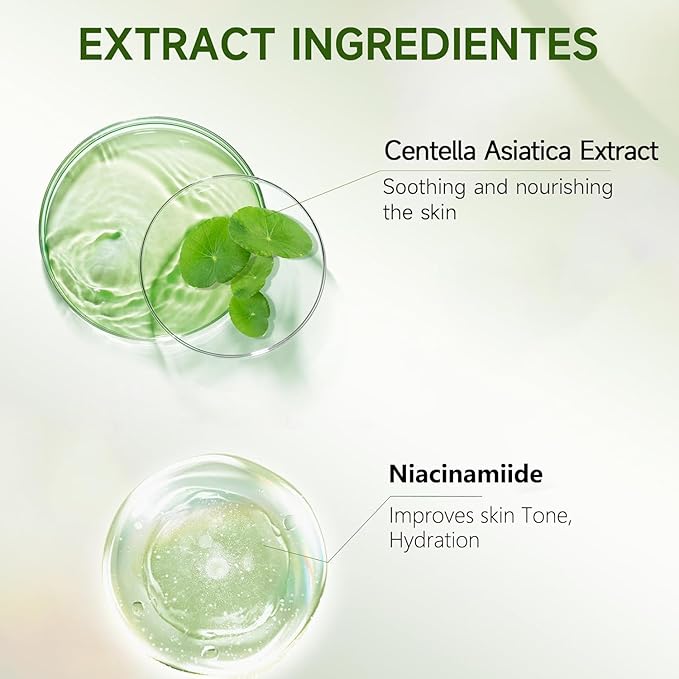 Centella Calming Sunscreen SPF50 PA++++, Daily Moisture Sunscreen Centella Asiatica No White Cast, Lightweight & Non-Greasy Sun Screen for Oily Sensitive Skin