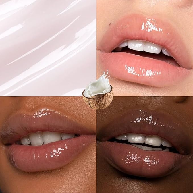 evpct Nourishing Moisturizing Tinted Lip Balm for A Sheer Tint of Color, Softens Smooths Hydrates Moisturizes Lightweight, Lip Care Gloss Plumper Stain for Women Dry & Chapped Lips, 07# COCONUT MILK