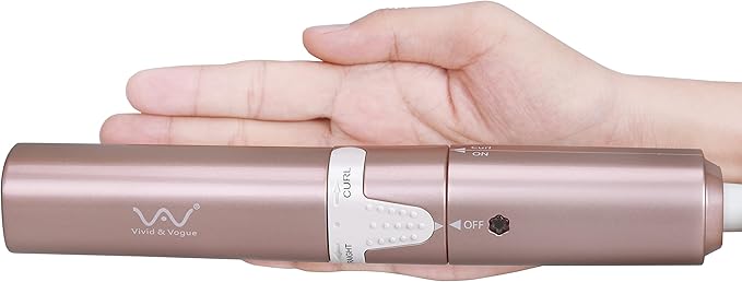 VAV Mini 2 in 1 Hair Iron Hair Straightener & Curler with Rotation Switch, 1 Inch Curling Iron Ceramic Flat Iron 400°F, Portable for Short Hair/Bobs/Bangs/Men, Travel Size Curling Wand Dual Voltage